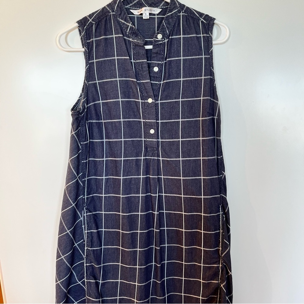 Max Studio 100% Cotton - A Line Midi Dress Size Small